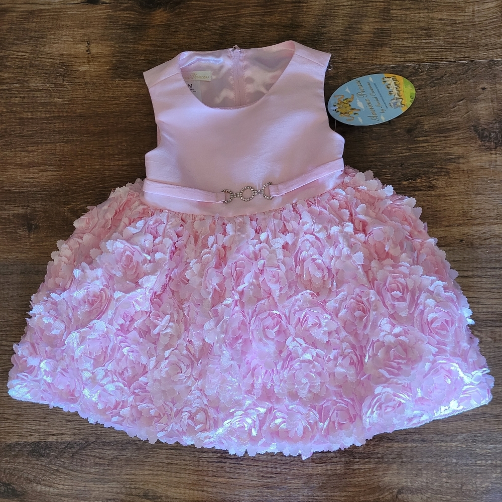 New Girls Formal Pink Dress Ruffle Ruffles Party Pink Size 24 Months 2 toddler